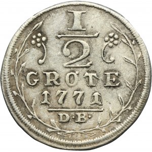 Niemcy, Miasto Brema, 1/2 Groten 1771 DB