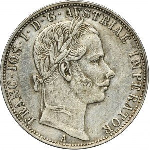 Autriche, Franz Joseph I, 1 Floren Vienne 1860 A