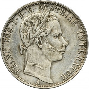 Austria, Franz Joseph I, 1 Floren Wien 1860 A