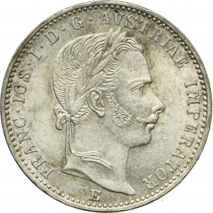Autriche, François-Joseph Ier, 1/4 Florena Karlsburg 1859 E - RARE