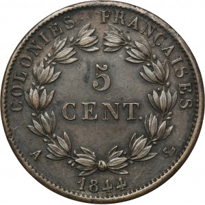 Francja, Ludwik Filip I, 5 Centimes Paryż 1844 A