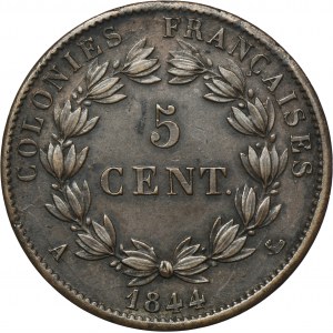 Francja, Louis Philippe I, 5 Centimes Paris 1844 A