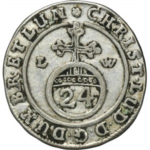 Allemagne, Brunswick-Lüneburg-Celle, Christian Ludwig, 1/24 Thaler Clausthal 1665 LW
