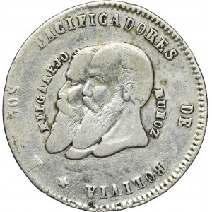 Bolivia, 1/2 Melgarejo Potosi 1865
