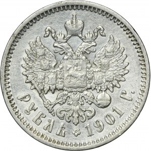 Russia, Nicholas II, Rubel Petersburg 1901 ФЗ