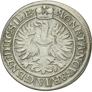 Silsia, Duchy of Liegnitz-Brieg-Wohlau, Louise von Anhalt-Dessau, 6 Kreuzer Brieg 1673