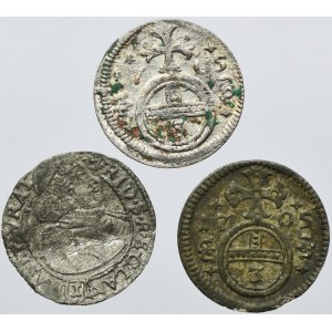 Set, Silesia, Habsburg rule, 1 Kreuzer and Gröschel (3 pcs.)