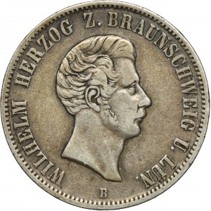 Germany, Duchy of Braunschweig-Lüneburg, Wilhelm, Thaler Hannover 1853 B - RARE