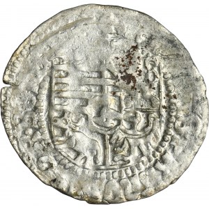 Silesia, Duchy of Krnov, Matthias Corvinus, Halfgroschen Krnov undated - VERY RARE