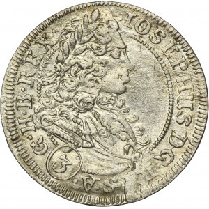 Śląsk, Panowanie habsburskie, Józef I, 3 Krajcary Wrocław 1706 FN - NIENOTOWANE