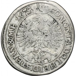 Silesia, Duchy of Oels, Silvius II Friedrich, 15 Kreuzer Oels 1675 SP - RARE