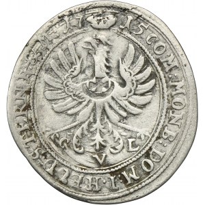 Silesia, Duchy of Oels, Karl Friedrich, 6 Kreuzer Oels 1715 CVL
