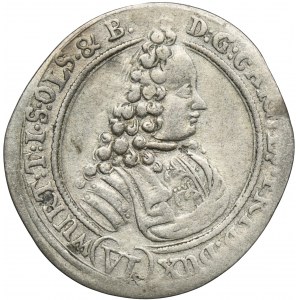 Śląsk, Księstwo Oleśnickie, Karol Fryderyk Oleśnicki, 6 Krajcarów Oleśnica 1716 CVL - NIENOTOWANE