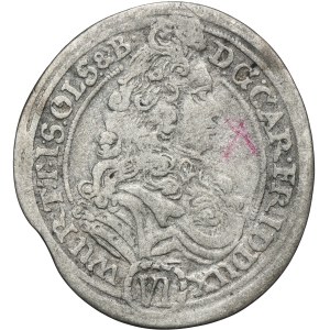 Śląsk, Księstwo Oleśnickie, Karol Fryderyk Oleśnicki, 6 Krajcarów Oleśnica 1713 CVL