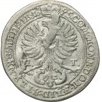 Śląsk, Księstwo Oleśnickie, Sylwiusz Fryderyk, 3 Krajcary Oleśnica 1695 IIT - RZADKIE