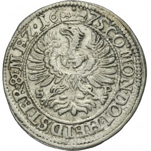 Silesia, Duchy of Oels, Silvius II Friedrich, 3 Kreuzer Oels 1675 SP - UNLISTED