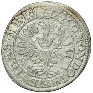Silesia, Duchy of Oels, Silvius II Friedrich, 3 Kreuzer Oels 1674 SP