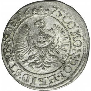 Silesia, Duchy of Oels, Silvius II Friedrich, 3 Kreuzer Oels 1675 SP - UNLISTED