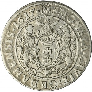 Sigismund III Vasa, 1/4 Thaler Danzig 1617 - PRVS:*