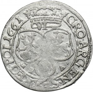 John II Casimir, 6 Groschen Lviv 1661 GBA