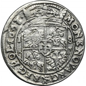 John II Casimir, 1/4 Thaler Bromberg 1663 AT