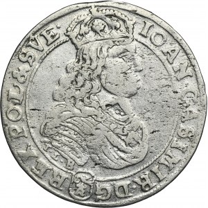 John II Casimir, 1/4 Thaler Bromberg 1667 TLB