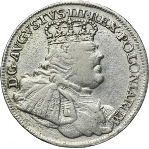 Augustus III of Poland, 1/4 Thaler Leipzig 1754 EC