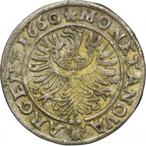 Śląsk, Księstwo Legnicko-Brzesko-Wołowskie, Jerzy III Brzeski, 3 Krajcary Brzeg 1660 EW