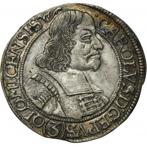 Austria, Biskupstwo Ołomuńca, Karol II von Liechtenstein, 3 Krajcary Kromieryż 1670