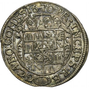 Austria, Biskupstwo Ołomuńca, Karol II von Liechtenstein, 3 Krajcary Kromieryż 1670