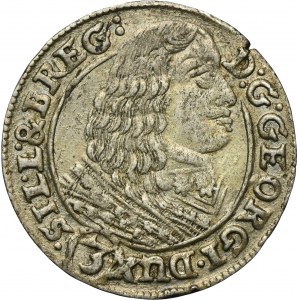 Śląsk, Księstwo Legnicko-Brzesko-Wołowskie, Jerzy III Brzeski, 3 Krajcary Brzeg 1661 EW