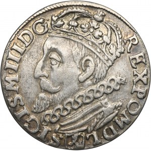 Sigismund III Vasa, 3 Groschen Krakau 1601 - left head