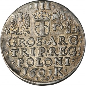 Žigmund III Vaza, Trojak Krakov 1601 - hlava vľavo