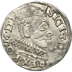 Zygmunt III Waza, Trojak Wschowa 1597 - NIENOTOWANY, ZAMIENIONE ZNAKI