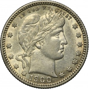 USA, 1/4 Dolara Filadelfia 1900 - typ Barber