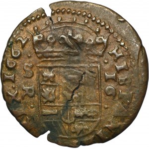 Hiszpania, Filip IV, 16 Maravedis Sevilla 1662 SR