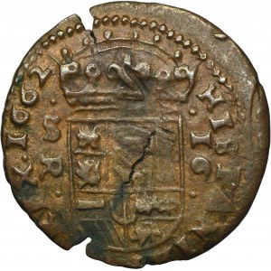 Spain, Philip IV, 16 Maravedis Sevilla 1662 SR