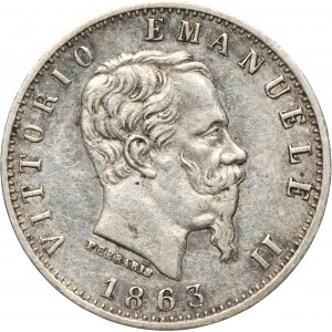 Italy, Victor Emmanuel II, 20 Centesimi Milan 1863 MBN