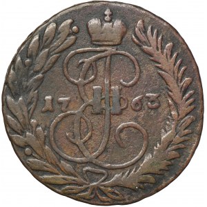 Russia, Catherine II, 2 Kopeck Moscow 1763 MM