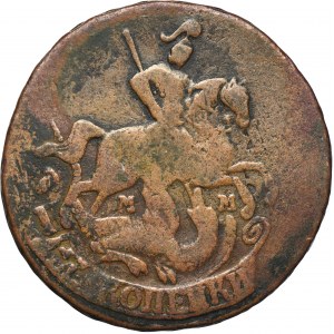 Russia, Catherine II, 2 Kopeck Moscow 1763 MM