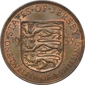 Great Britain, Jersey, George V, 1/12 Shilling London 1933