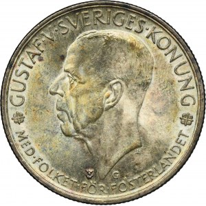 Szwecja, Gustaw V, 5 Koron Sztokholm 1935 G