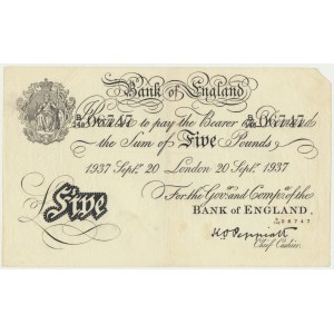 Great Britain, 5 Pounds 1937