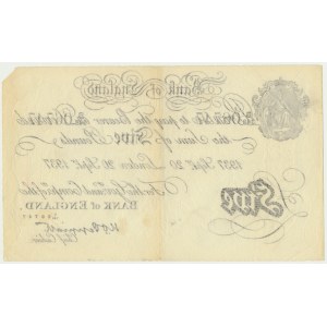 Royaume-Uni, £5 1937
