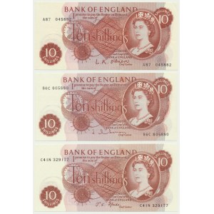 Great Britain, 10 Shillings (1961-1970)(3 pcs.)