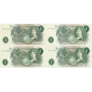 Great Britain, 1 Pound (1960-78)(4 pcs.)