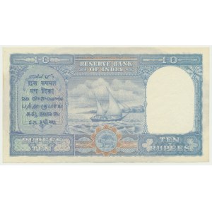 Inde, 10 roupies (1943)