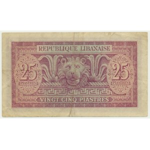 Lebanon, 25 Piastres 1950