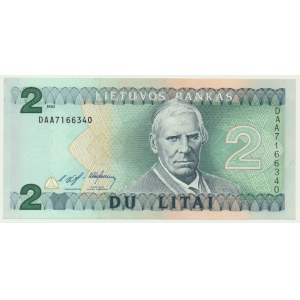 Lithuania, 2 Litai 1993 - DAA -