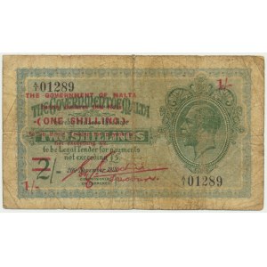 Malta, 1 Shilling (1940) - with overprint -